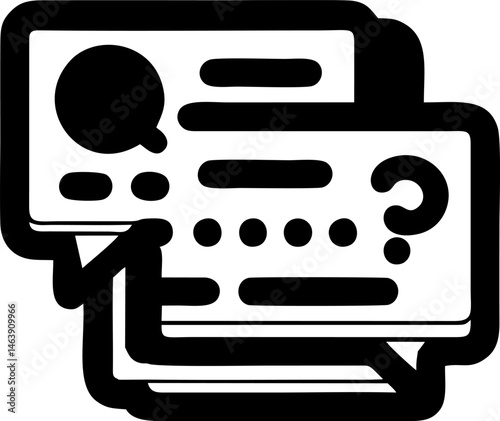 Stacked documents conveying ambiguity and interaction