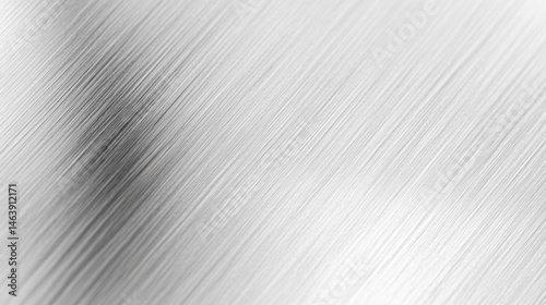 Linear metallic texture.  A close-up view of a brushed metal surface, showcasing diagonal lines
