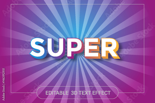 Creative 3D Typography with Multicolored Background