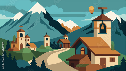 The sound of cowbells echoes through this quaint mountain village adding to the rustic charm and oldworld feel.