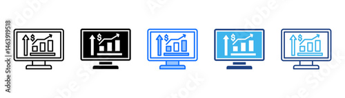 Volatility Icon Set With Multiple Style Collection 
