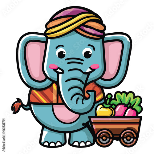 A majestic illustration of an elephant, symbolizing strength, wisdom, and calmness. Perfect for wildlife, jungle, or safari-themed designs. The artwork captures the grandeur and gentle nature of this 