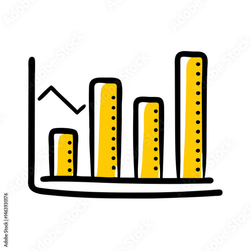 Bar Chart Icon – Analytics and Growth Metrics