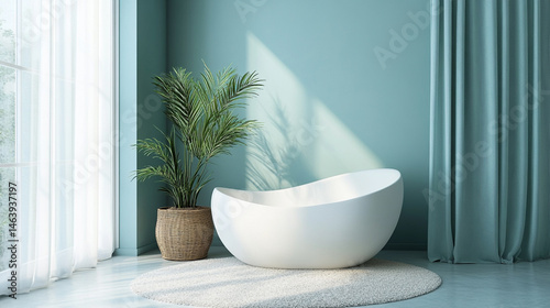 With Pale Blue Gradient And Layered Baby Aqua Gentle photo