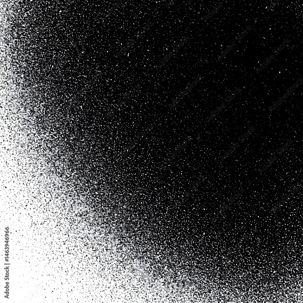 Obraz premium Halftone Gradient Noise Black and White Abstract Background Texture