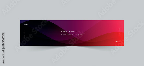 Linkedin banner abstract wave background design