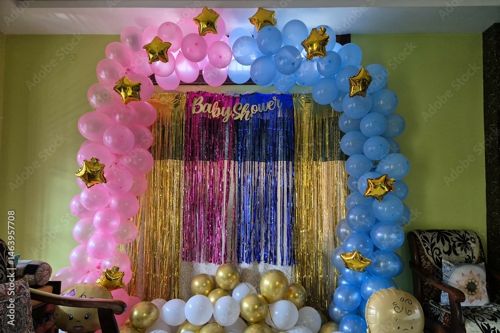Fototapeta premium Baby shower balloon decoration