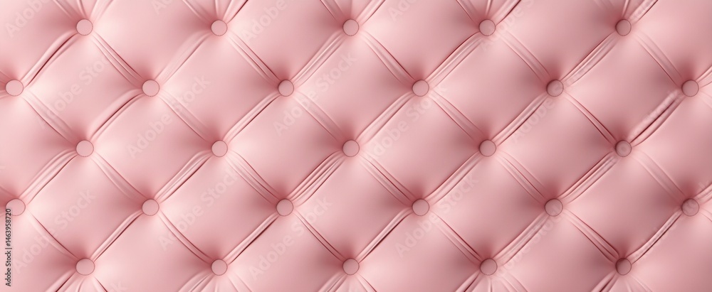 Fototapeta premium Pink Quilted Upholstery Fabric Texture