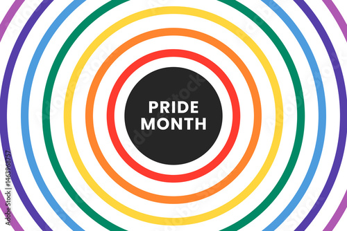 Gay Pride Month in June. Original color symbol of gay pride concept background. LGBTQ multicolored rainbow flag, high resolution poster	