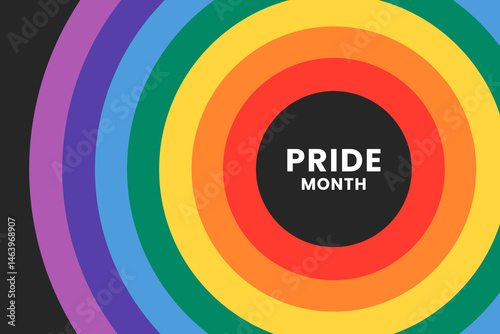 Pride Month in June. Original color symbol of gay pride concept background. LGBTQ multicolored rainbow gay flag, high resolution poster	