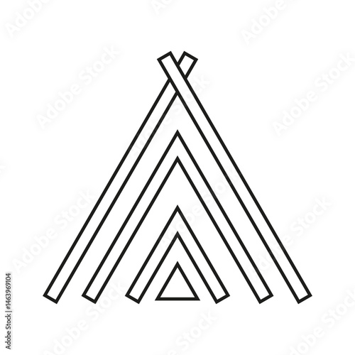 Aztec icon vector. Aztec symbol illustration sign. Indian symbols.