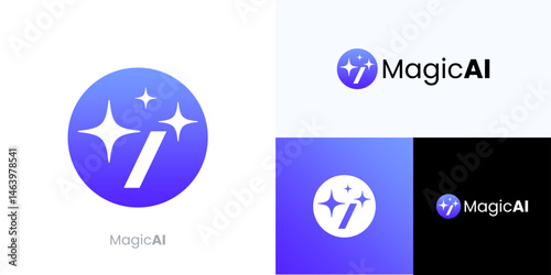 Slash code sign with shine or sparkling for magic prompt text to instructions or questions given to AI generated, logo vector Integration of artificial technology in the process for innovative tech