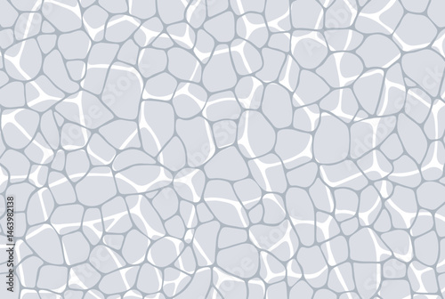 Abstract geometric voronoi grid pattern background. Pebble-like irregular line texture, abstract hand drawn gray and white vector wallpaper. For web tiles, science and interior designs. line polygonal