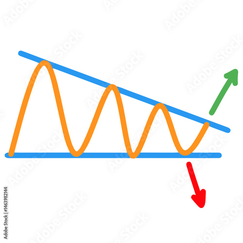 chart Pattern Cheat Vector Illustration