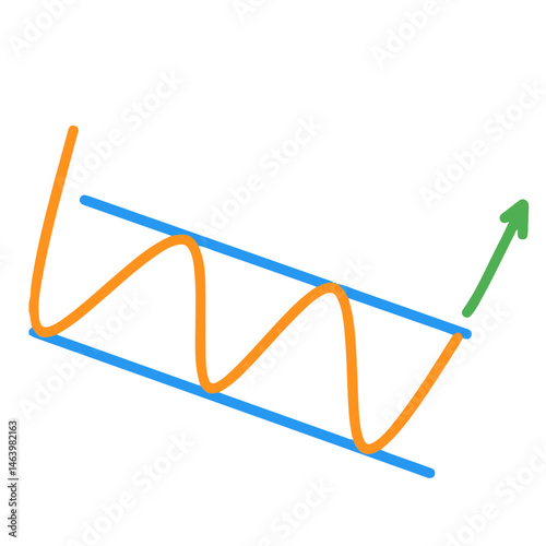 chart Pattern Cheat Vector Illustration