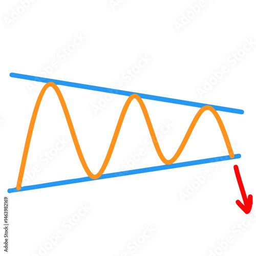 chart Pattern Cheat Vector Illustration