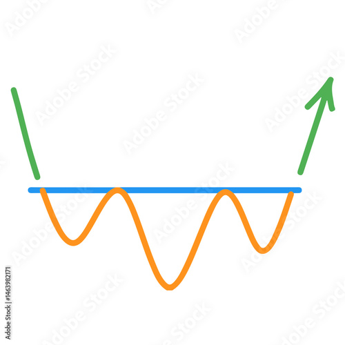 chart Pattern Cheat Vector Illustration