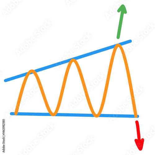 chart Pattern Cheat Vector Illustration