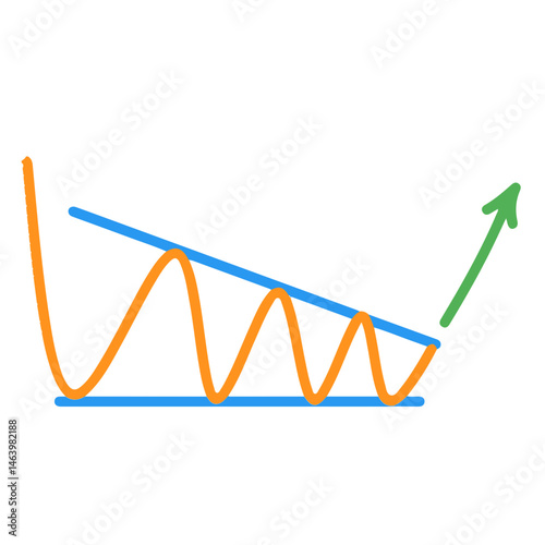 chart Pattern Cheat Vector Illustration