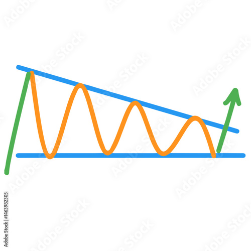 chart Pattern Cheat Vector Illustration