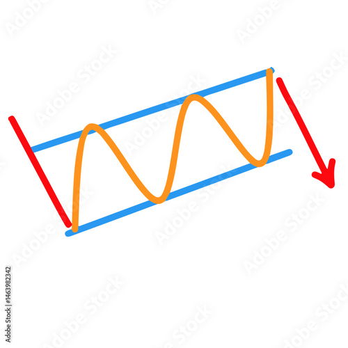 chart Pattern Cheat Vector Illustration