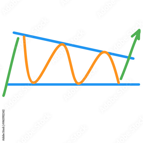chart Pattern Cheat Vector Illustration