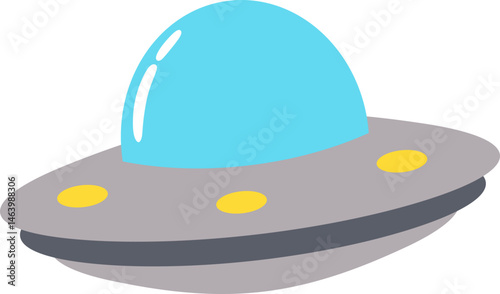 UFO Flying Illustration