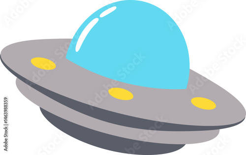 UFO Flying Illustration