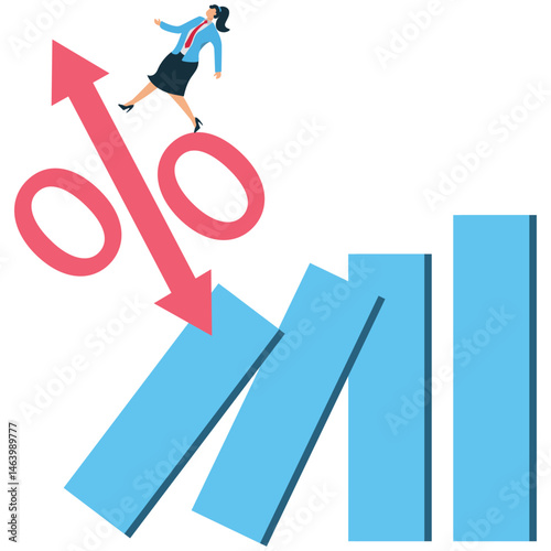 Interest rate and inflation percent impact economy