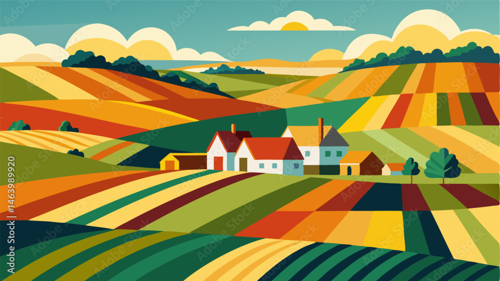 The rolling farmlands are a patchwork quilt of colors with vast fields of barley oats and rye surrounding charming farmhouses and barns.