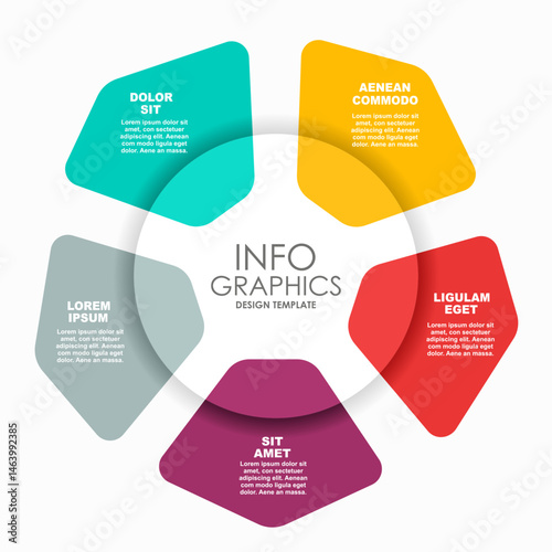 Wallpaper Mural Infographic design template with place for your data. Vector illustration. Torontodigital.ca