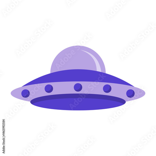 UFO Flat Illustration