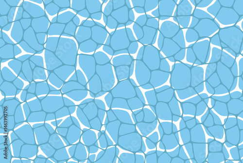 Abstract geometric voronoi grid pattern background. Pebble-like irregular line texture, abstract hand drawn blue and white vector wallpaper. For web tiles, science and interior designs. line polygonal