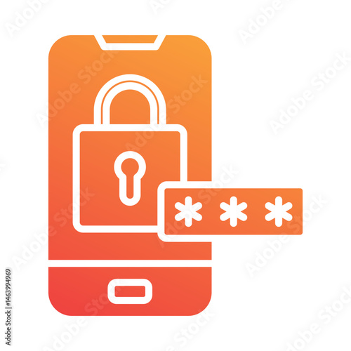 Mobile Password Icon
