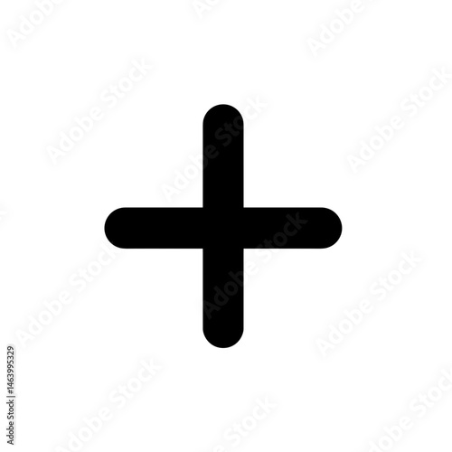Plus icon filled for add action in mobile interface