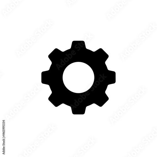 Gear icon filled for settings in app UI