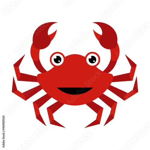 Crab Flat Illustration