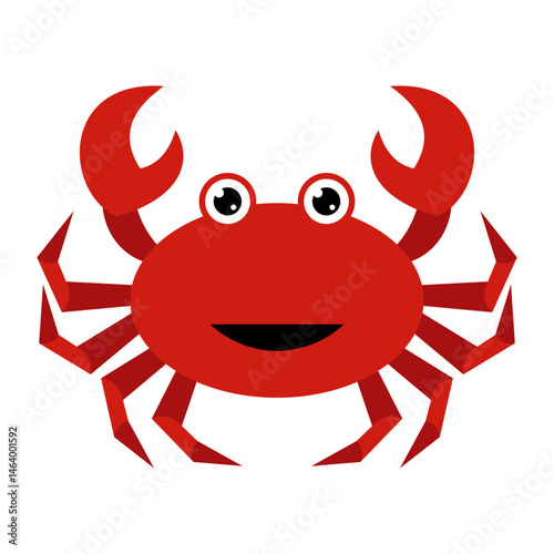 Crab Flat Illustration