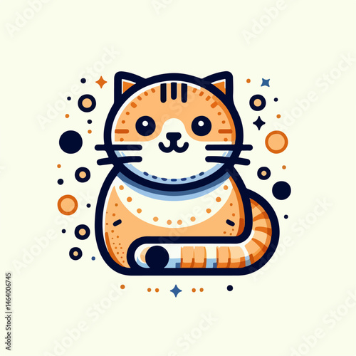 Cute cat illustration