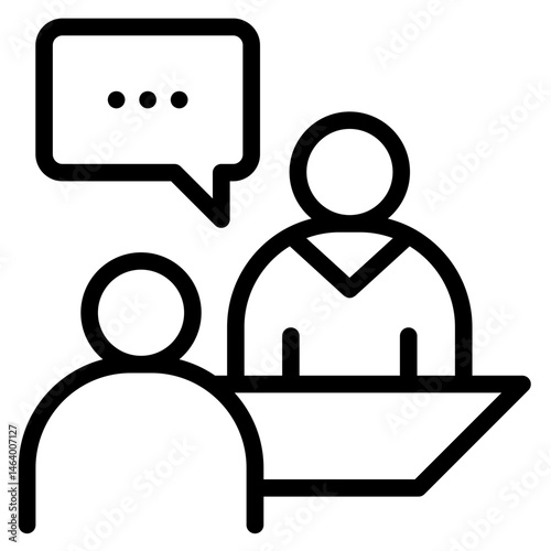 Consultation icon in vector illustration