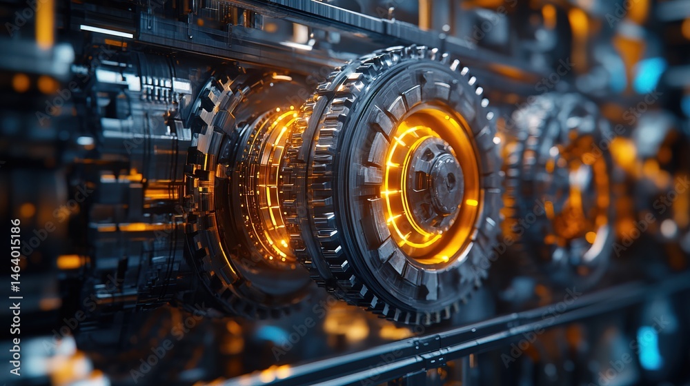 Futuristic Tech Gears Futuristic Tech Gears
