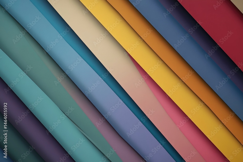 Obraz premium Diagonal Stripes: A Muted Hues Abstract Artwork