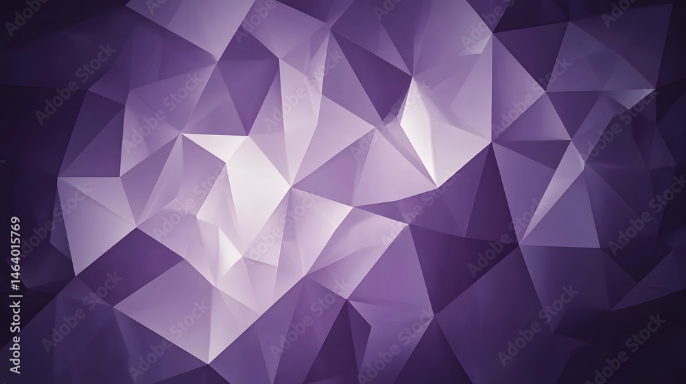 Obraz premium Abstract polygonal design with purple and light shades.