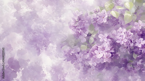 Softly painted lavender blossoms on a light background.