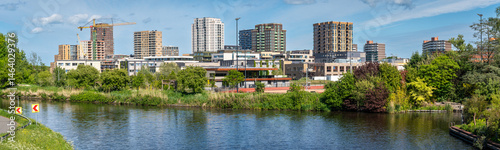Photography Panorama of Amsterdam Noord and modern Elzenhagen neighbourhood