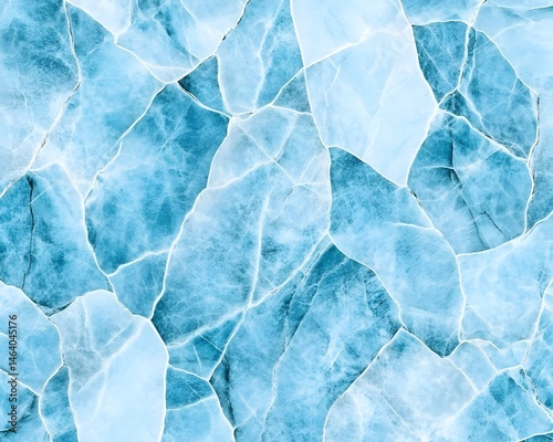 Wallpaper Mural Abstract icy blue stone texture with cracked surface Torontodigital.ca