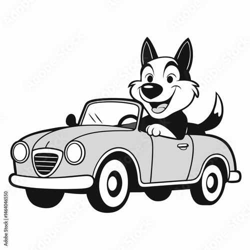 dog in car