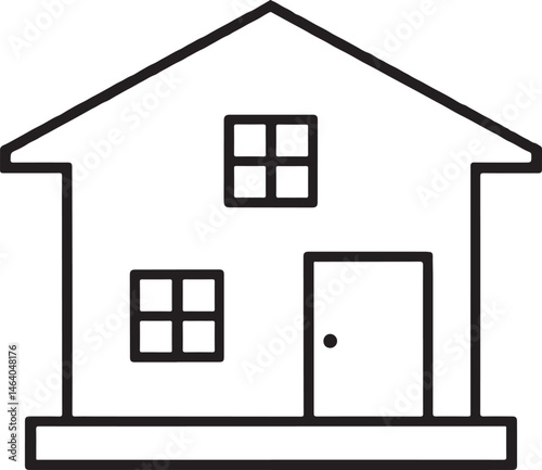 Vector set of diverse house and home building icons, ideal for real estate and architectural design