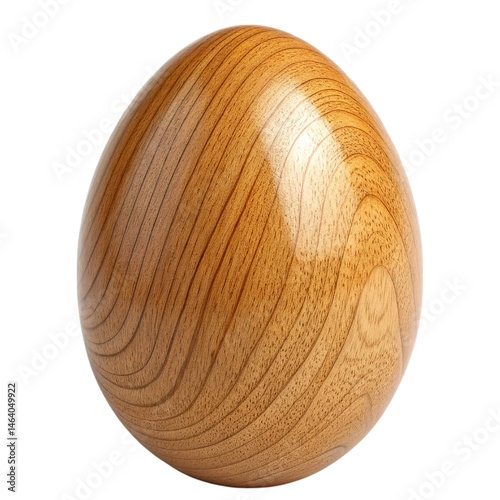 wooden easter egg
