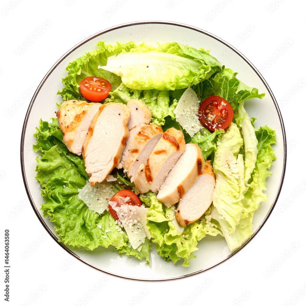 Fresh shrimp salad with avocado on a plate Fresh shrimp salad with avocado on a plate